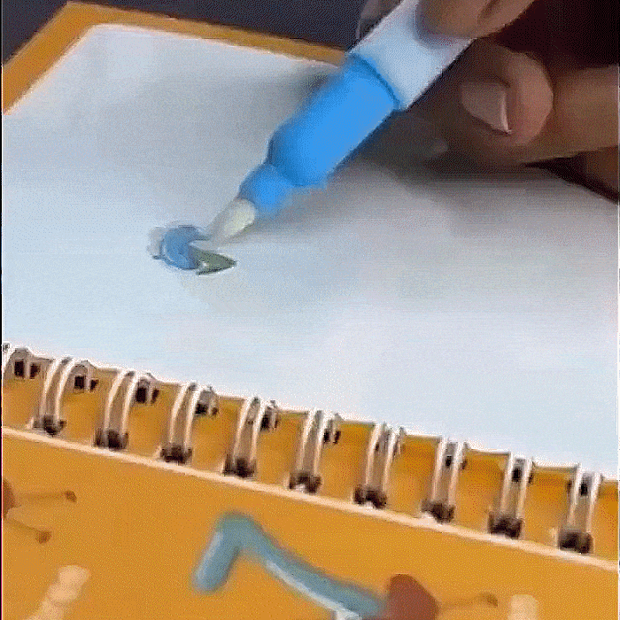 Magic Water Coloring Book Reusable Aqua Painting Books with Water Pen for Toddlers & Kids